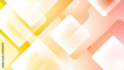 Minimal orange yellow square abstract modern background design. Design for poster, template on web, backdrop, banner, brochure, website, flyer, landing page, presentation, certificate, and webinar