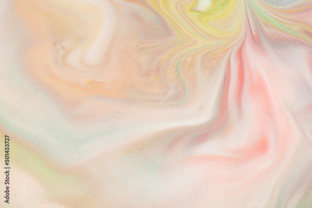 Fototapeta premium Colorful abstract liquid pattern background.color mixing paint.