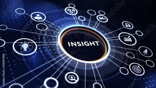 INSIGHT inscription, successful business concept. Business, Technology, Internet and network concept.