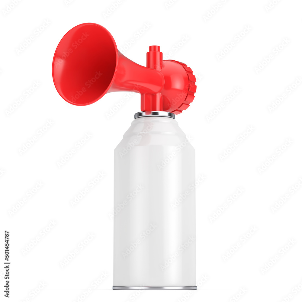 Air Horn with Free Space For Your Design. 3d Rendering Illustration Stock