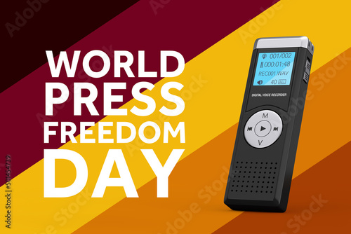 Fotografiet World Press Freedom Day Concept