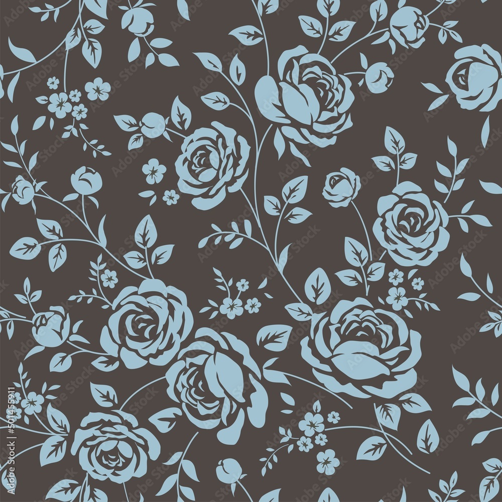 Vintage Rose Wallpaper Vector