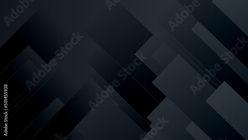 Black abstract background paper shine and layer element vector for presentation design. Suit for business, corporate, institution, party, festive, seminar, and talks. © richisnabati