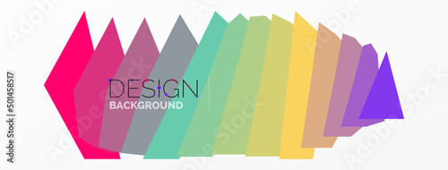 Background colorful shapes template. Wallpaper for concept of AI technology, blockchain, communication, 5G, science, business and technology