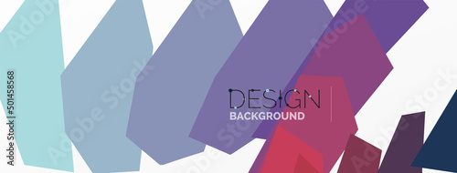 Background colorful shapes template. Wallpaper for concept of AI technology, blockchain, communication, 5G, science, business and technology