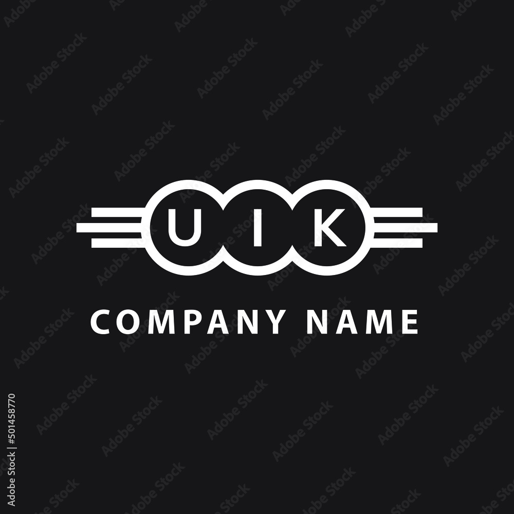 UIK letter logo design on black background. UIK creative initials letter logo concept. UIK letter design.
UIK letter logo design on black background. UIK creative initials letter logo concept. UIK letter design.