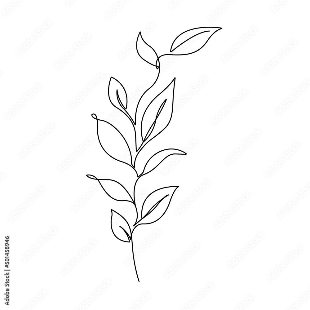 Line Art Vector Drawing of Leaves Branch. Botanical Modern Single Line Art, Aesthetic Contour. Perfect for Home Decor, Wall Art Posters, or t-shirt Print, Mobile Case. Floral Continuous Line Drawing Line Art Vector Drawing of Leaves Branch. Botanical Modern Single Line Art, Aesthetic Contour. Perfect for Home Decor, Wall Art Posters, or t-shirt Print, Mobile Case. Floral Continuous Line Drawing