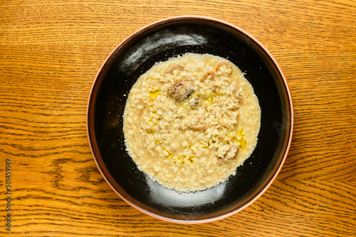 Risotto with three cheeses