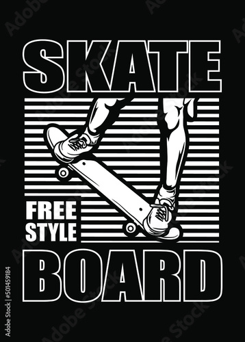 SKATEBOARD RETRO POSTER
