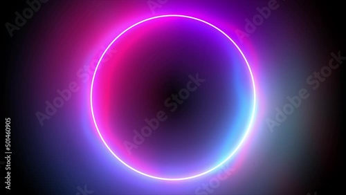 Abstract high speed time tunnel,rotation circle light channel in 3d hole space,sound wave acoustic,science fiction dynamic space