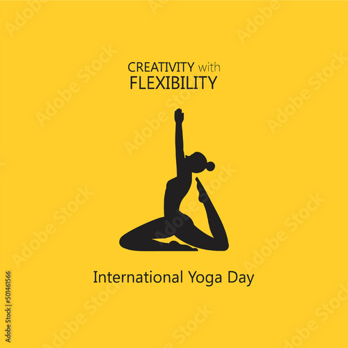 International Yoga Day Vector Background, Yoga Day Hand Drawn Drawing Vector Water Color