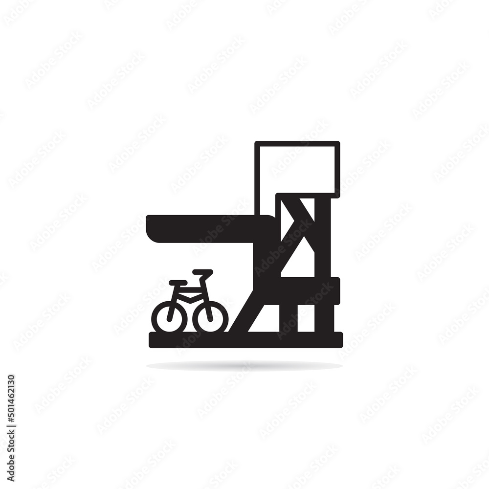 modern house building icon vector illustration
