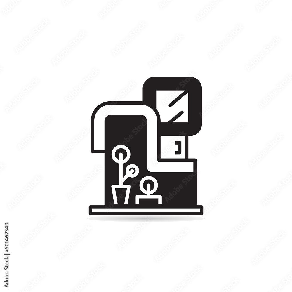 modern building icon vector illustration modern building icon vector illustration