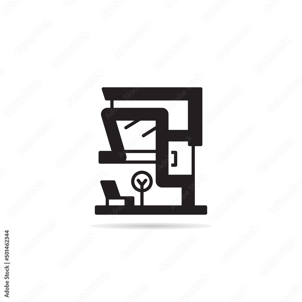 modern building icon vector illustration modern building icon vector illustration