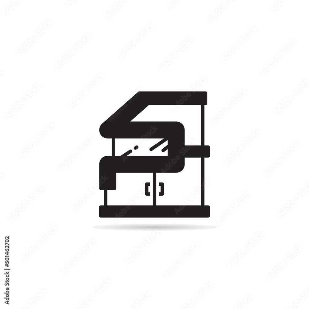 modern building icon vector illustration modern building icon vector illustration