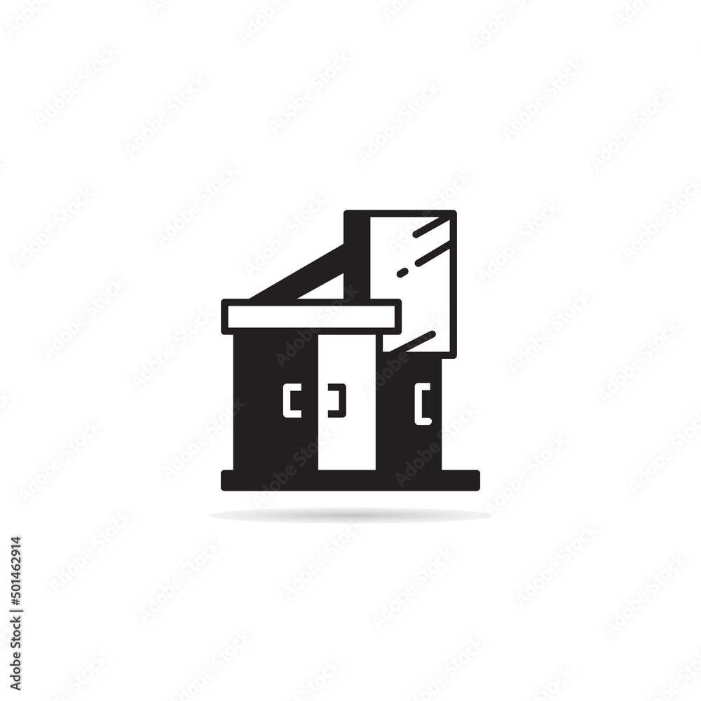 modern building icon vector illustration modern building icon vector illustration
