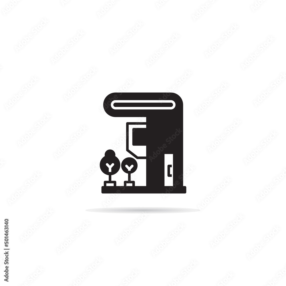 modern building icon vector illustration