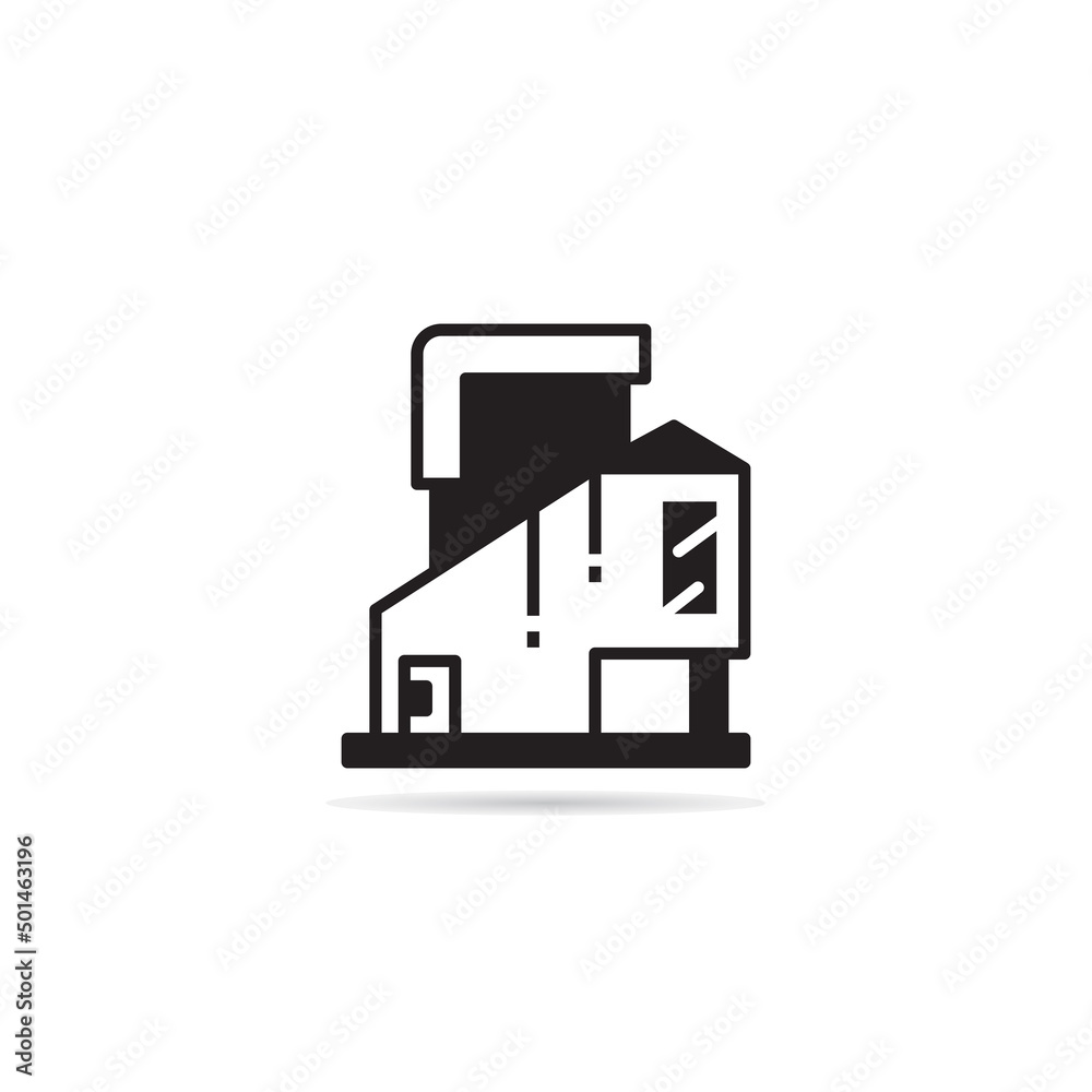 modern building and house icon vector illustration modern building and house icon vector illustration