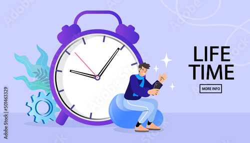 person with clock