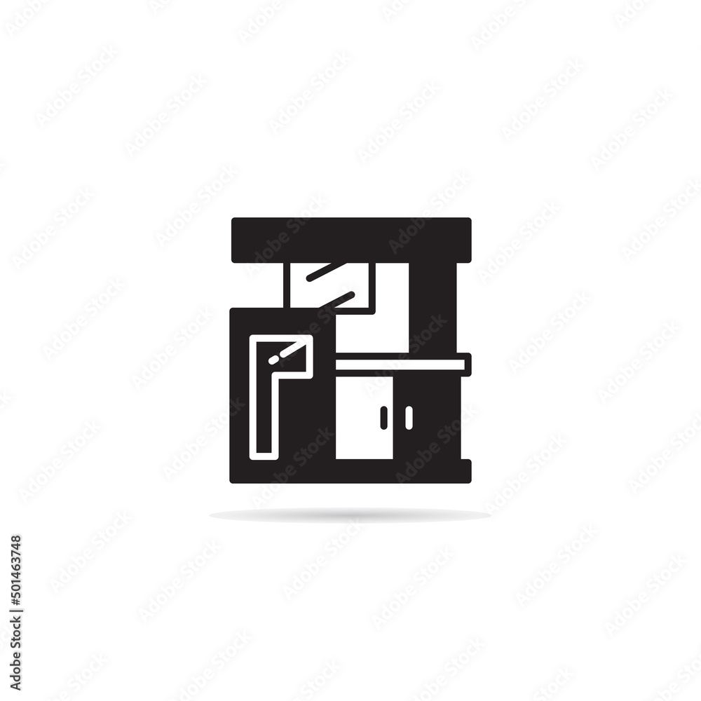 modern house and building icon vector illustration modern house and building icon vector illustration