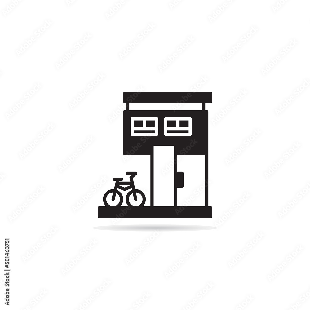 modern house and building icon vector illustration