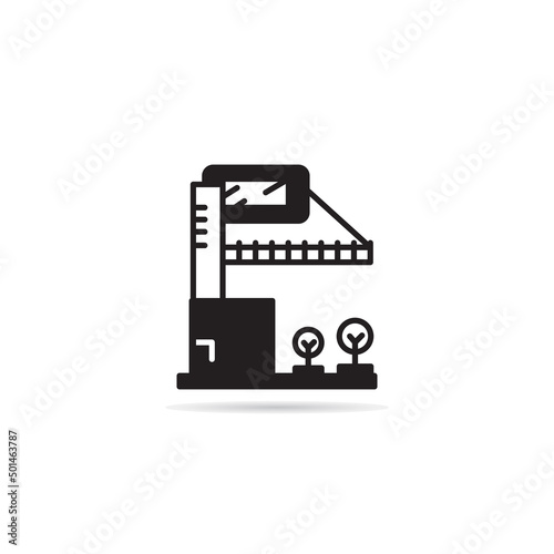 modern house and building icon vector illustration © bigpa