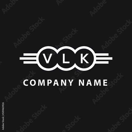 VLK letter logo design on black background. VLK  creative initials letter logo concept. VLK letter design.
