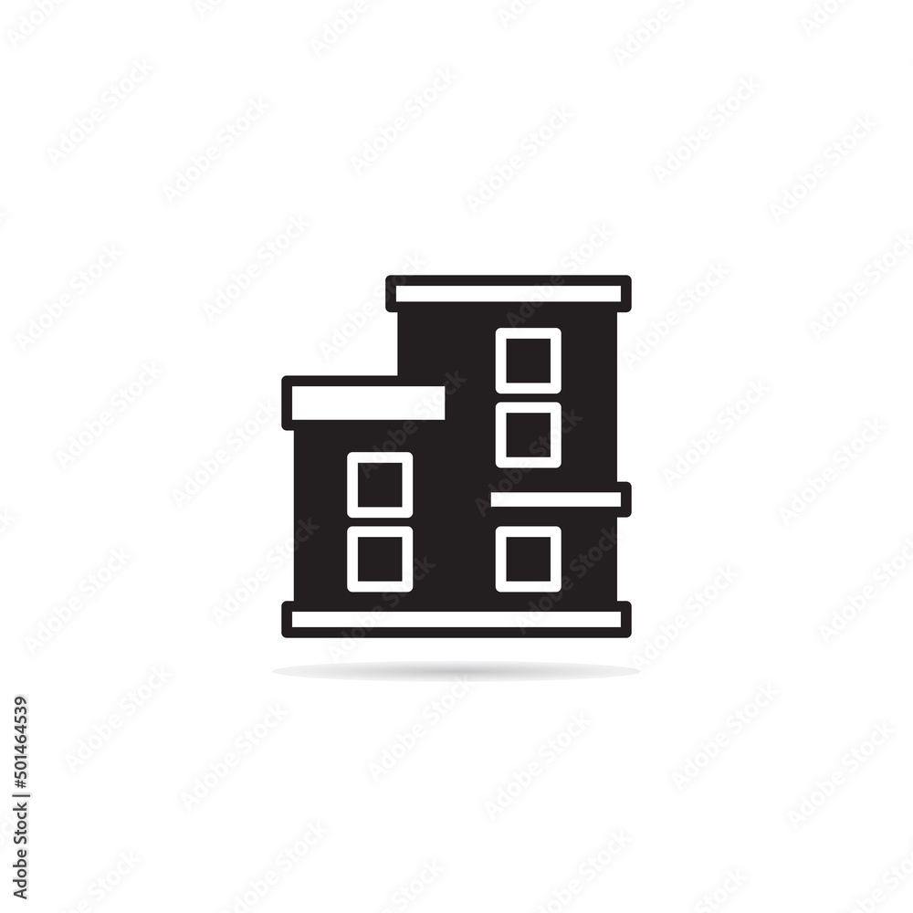 modern house building icon vector illustration modern house building icon vector illustration