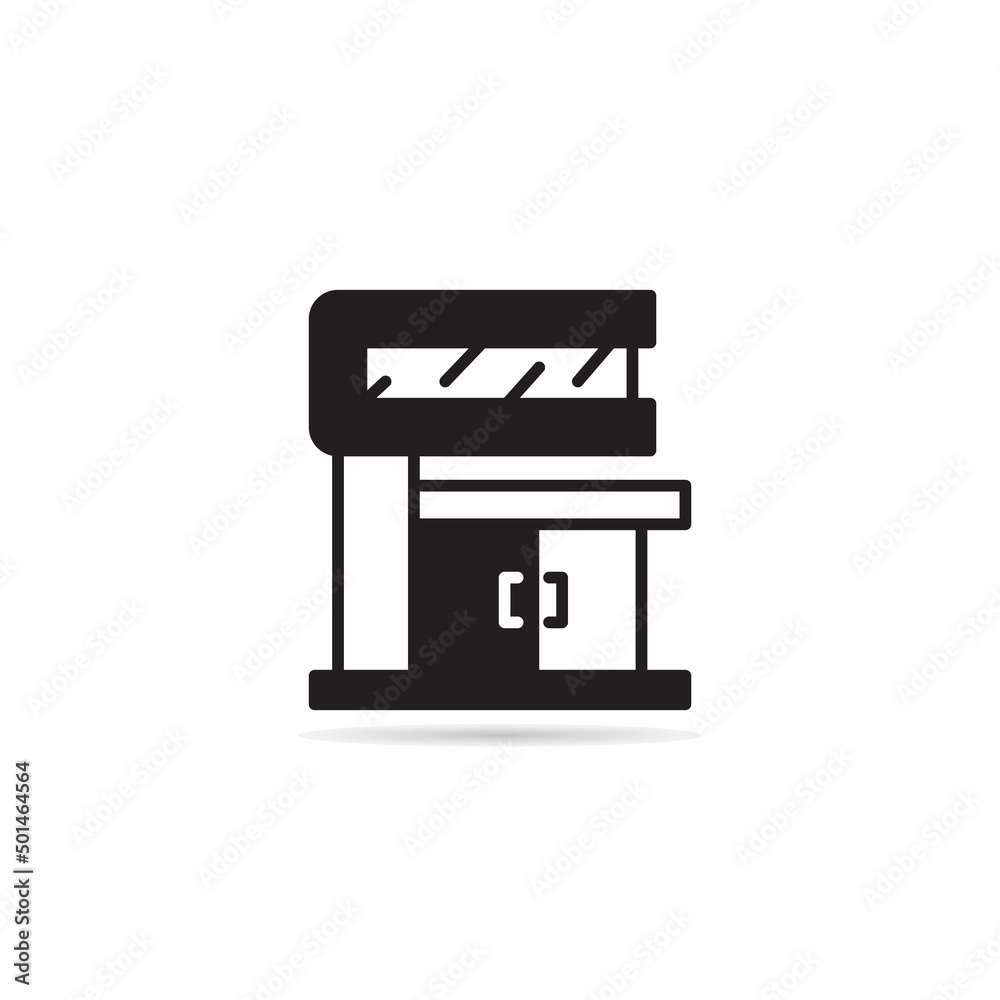 modern house building icon vector illustration modern house building icon vector illustration