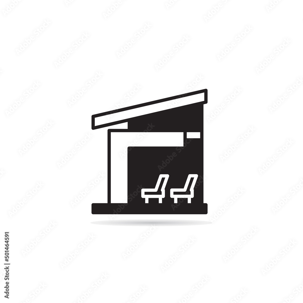 modern house building icon vector illustration modern house building icon vector illustration