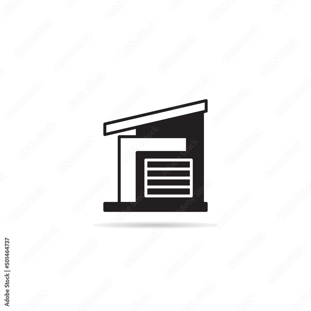 modern house building icon vector illustration modern house building icon vector illustration