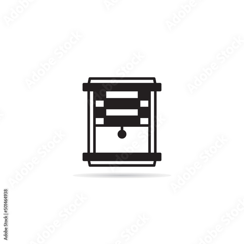 blinds window icon vector illustration
