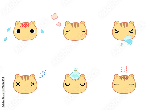 体調不良　熱中症　リス　主線あり