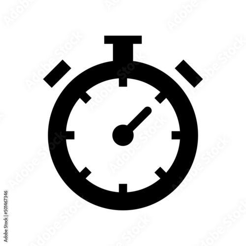 Stopwatch timer vector icon symbol design