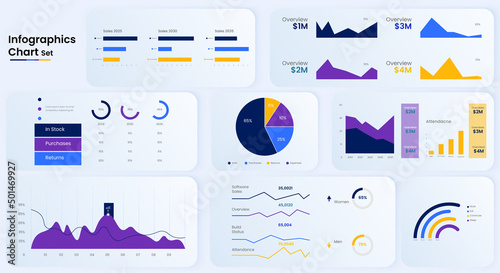 Modern stunning user experience infographic vector element set and infographic set design.