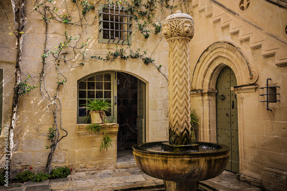 Φωτογραφία Courtyard of Palazzo Falson Historic House Museum, Mdina, Malta