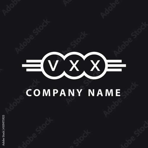 Fototapeta Naklejka Na Ścianę i Meble -  vxx letter logo design on black background. vxx creative initials letter logo concept. vxx letter design.