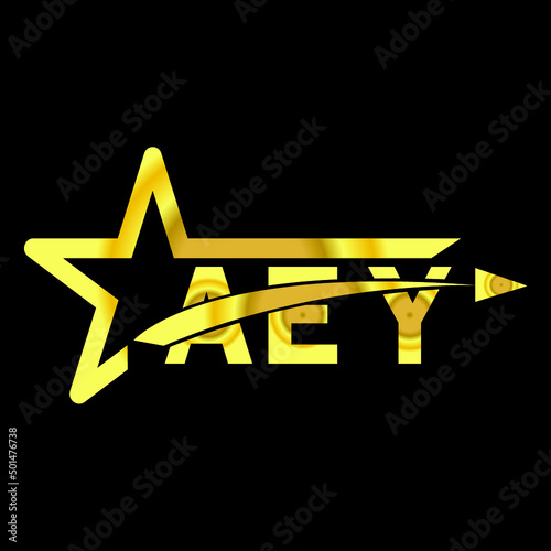 AEY letter logo design. AEY creative  letter logo. simple and modern letter logo. AEY alphabet letter logo for business. Creative corporate identity and lettering. vector modern logo  photo