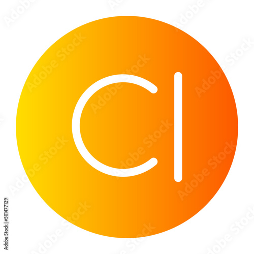 vitamin ci gradient icon