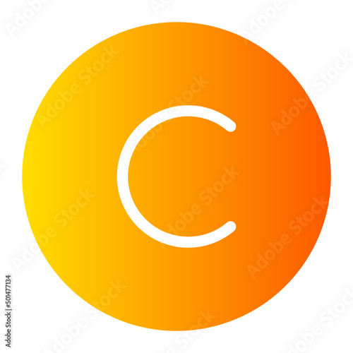 vitamin c gradient icon