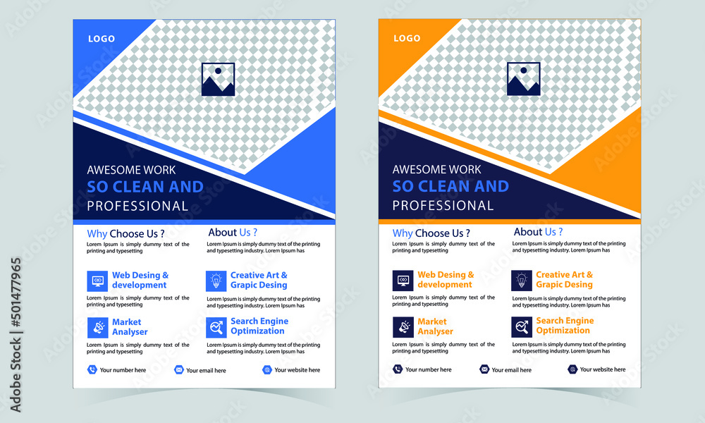 Corporate business Flyer design tamplate