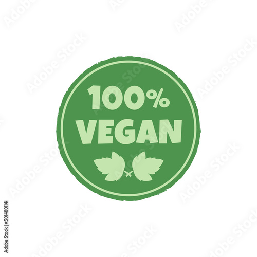 Logo template with green leaves for organic and eco
friendly products.