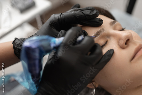 Tableau sur toile Eyebrow master tattoos new eyebrows for a client