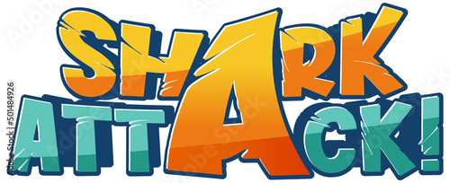 Font design for shark attack