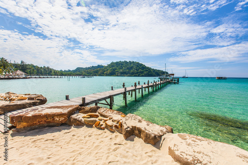 Wallpaper Mural Beautiful beach on the tropical sea at Trad Province, Thailand. Torontodigital.ca