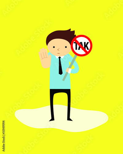 boy leader knows how to say no
