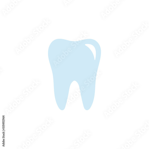 Tooth icon on white background