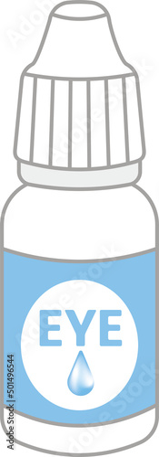 Clip art of long eye drop