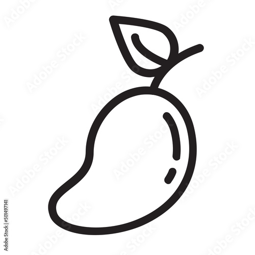 Mango , Fruits outline icon.
