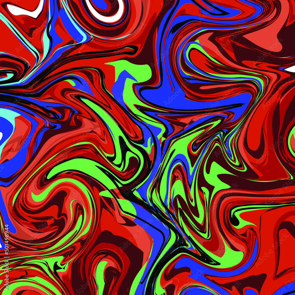 Fluid abstract flow colorful waves background. Ink splash. Vector illustration. Fluid abstract flow colorful waves background. Ink splash. Vector illustration.